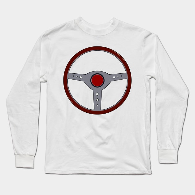 Steering Wheel Car Driving Long Sleeve T-Shirt by FlashDesigns01